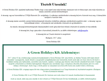 Tablet Screenshot of greentravel.hu